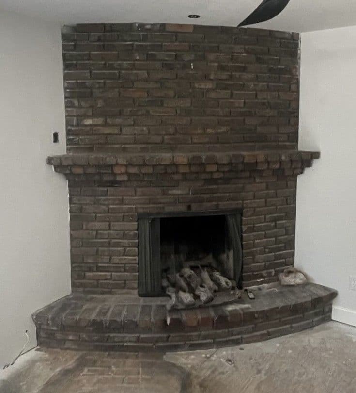 fireplace whitewash before