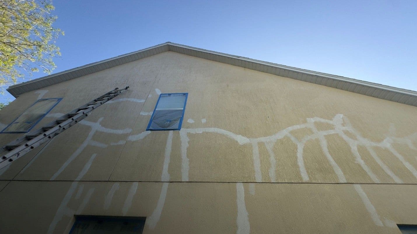 mildew stucco repair.