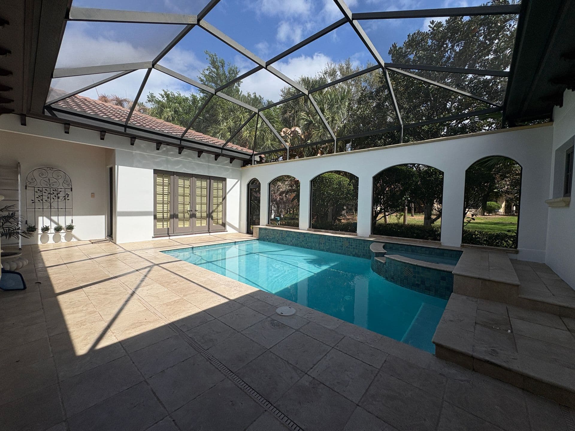 pool after